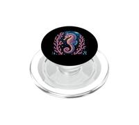Psychedelic Bioluminescent Seahorse Aquatic Life PopSockets PopGrip for MagSafe