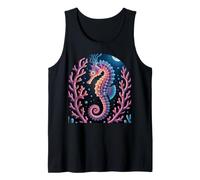 Psychedelic Bioluminescent Seahorse Aquatic Life Tank Top