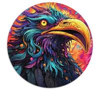 Psychedelic Bird Jigsaw Puzzles for Adults, 1000 Piece JigsawPuzzle 1000 Pieces for Adults Family Activity,DIY Home Decor, 67.5x67.5cm