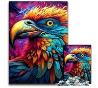 Psychedelic Bird JigsawPuzzle 1000 Pieces for Adults Challenging Puzzles Brain Teaser, Adult Game, Family Interactive Activity 50x75CM/19.68x29.52inch