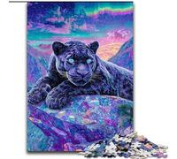 Psychedelic Black Panther 1000 Piece Jigsaw Puzzles for Adults & Teens, Challenging To Complete But Fun And Humorous Birthday Present, Gifts, Wall Art (26x38cm)