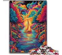 Psychedelic Boat JigsawPuzzle 2000 Pieces for Teenagers, Suitable for People Aged 14 And Above Home Decoration Gift Ideas (70x100cm)