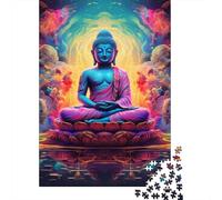 Psychedelic Buddha Puzzles for Adults 1000 Pieces Puzzles for Adults & Teenager Age 12 Years Up Christmas Eve Gifts 1000pcs (38x26cm)