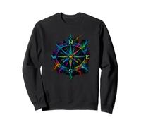 Psychedelic Compass Navigation for Travelers / Spirit Free Sweatshirt