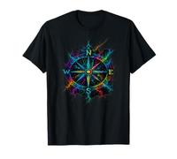 Psychedelic Compass Navigation for Travelers / Spirit Free T-Shirt