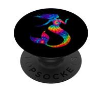 Psychedelic Cosmic Rainbow Galaxy Mermaid Tie Dye Art PopSockets Adhesive PopGrip