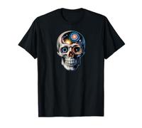 Psychedelic Cosmic Skull Galaxy Eye Surreal Space Art T-Shirt
