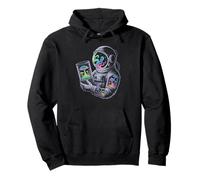 Psychedelic cosmonaut exploring the deep mushroom galaxy Pullover Hoodie