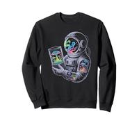 Psychedelic cosmonaut exploring the deep mushroom galaxy Sweatshirt