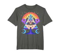 Psychedelic Crazy Abstract Art Sick Colorful Hippie Trippy T-Shirt, Men's Big and Tall, Asphalt Grey, 3X Tall
