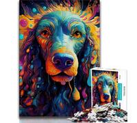 Psychedelic Dachshund Jigsaw Puzzles for Adults,Challenging To Complete But Fun And Humorous Birthday Present,Gifts,Wall Art (50x75cm)