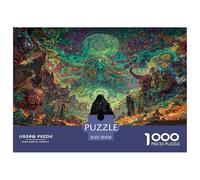 Psychedelic Divine Realm Jigsaw Puzzles for Adults Gifts 1000 Piece Educational Games Home Decoration The Pilgrim Jigsaw Puzzle for Adults And Kids 70x50cm/1000pcs
