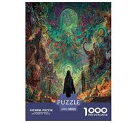 Psychedelic Divine Realm Jigsaw Puzzles for Adults Gifts 1000 Pieces Educational Games Home Decoration Brainteasing The Pilgrim Jigsaw Puzzle for Adults 38x26cm/1000pcs