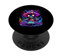 Psychedelic DJ Mushroom PopSockets Adhesive PopGrip