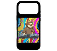 Psychedelic DJ Sloth Techno EDM Dance Music Case for iPhone 17 Pro Max