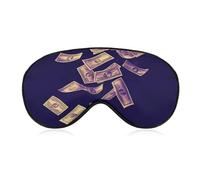 Psychedelic Dollar Flying in The Air Sleep Mask with Adjustable Strap for Sleeping Block Light Eye Sleep Shade Cover One Size