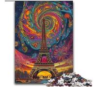 Psychedelic Eiffel 2000 Piece Jigsaw Puzzles for Teenagers, Brain Intelligence Challenge Addictive Toys for Home Decoration (70x100cm)