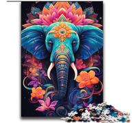 Psychedelic Elephant 2000 Piece Jigsaw Puzzles for Adults Gifts, Interesting Stress Reduction Parent-child Interaction (70x100cm)