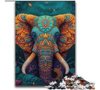 Psychedelic Elephant 2000 Pieces Jigsaw Puzzle for Adults& Teens, Pattern Assembly Deal As Gifts for The Whole Family Suitable for And 14 (70x100cm)
