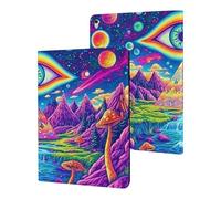 Psychedelic Evil Eyes Funny Tablet Cases Multi-Viewing Angels Trifold Stand Case Compatible with iPad Series