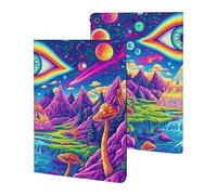 Psychedelic Evil Eyes Funny Tablet Cases Multi-Viewing Angels Trifold Stand Case Compatible with iPad Series