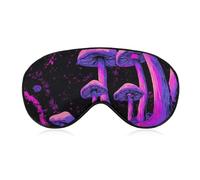 Psychedelic Evil Mushroom Sleep Eye Mask Night Shade Cover Soft Adjustable for Travel Naps