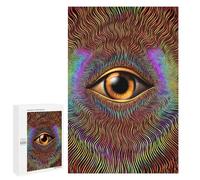 Psychedelic Eye Art Print-5 Puzzle 1000 Teile Schwer Puzzle Spielzeug Lernspiel Impossible Herausforderungsspielzeug Für Erwachsene Kinder 1000 PCS