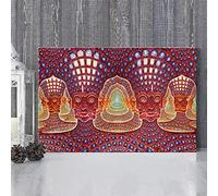 Psychedelic Eyes And Face Wall Art Prints Artwork Colourful Painting Pictures Print On Canvas For Living Room Decorations,50 * 75cm,Unframed