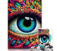 Psychedelic Eyes Puzzles for Adults Teens 1000 Pieces,for Educational Game Challenge Toy for Is Ideal As A Gift for The Whole Family (75x50cm)