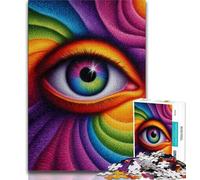 Psychedelic Eyes Puzzles for Teenagers 1000 Pieces,Decompressing Intellectual Educational Toy Birthday Present,Gifts,Wall Art 38x26cm