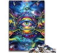 Psychedelic Face JigsawPuzzle 2000 Pieces for Teenagers,Stress Reliever Difficult Challenge Unique Home Decor And Gifts (70X100cm)