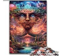 Psychedelic Face Jigsaws Puzzles 1000 Pieces for Adults Gifts, Suitable for Ages 14 And Up Improve Memory Gifts Ideas (26x38cm)