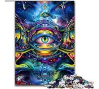 Psychedelic Face Puzzles 1000 Pieces for Teenagers, Suitable for People Aged 14 And Above Home Decoration Gift Ideas (50x75cm)