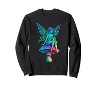Psychedelic Fairy Mushroom Fantasy Art Sweatshirt