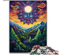 Psychedelic Forest 1000 Pieces Jigsaw Puzzle for Adults& Teens, Brain Intelligence Challenge Addictive Toys for Home Decoration (50x75cm)