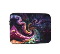 Psychedelic Fractal Printed 17 inch Laptop Case, Business/Office Commuter Laptop Case