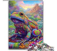 Psychedelic Frog 2000 Piece Jigsaw Puzzles, Challenging To Complete But Fun And Humorous Birthday Present, Gifts, Wall Art (70x100cm)