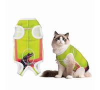 Psychedelic Frog Dog Surgery Suit Recovery Suit, Breathable Full Body Dog & Cat Surgical Suit with Cute Prints, Alternative to Cone for Spay Neuter Wound Care, Male & Female Pets Medium