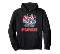 Psychedelic Fungi Trippy Mushroom Eye Graphic Pullover Hoodie