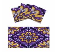 Psychedelic Geometric Mandala Flowers 3 Pack Fluorescent Light Covers