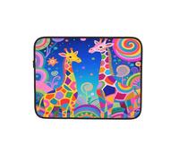 Psychedelic Giraffes Scene Laptop Sleeve Case Notebook Computer Pouch Tablet Briefcase Carrying Bag for Work 12 Inch