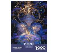Psychedelic Goddess Jigsaw Puzzles Puzzles for Adults Kids. 1000 Piece Acid Queen Impossible Challenge Toy Educational Games Home Decoration for Adults& Kids Age 14 Years Up 70x50cm/1000pcs