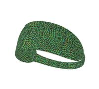 Psychedelic Green Dragon Scales Sweat Band Headwrap Headbands Running Sports Sweatbands For Women Men