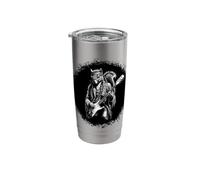 Psychedelic Guitar Squirrel - Funny Vintage Rock Stainless Steel Insulated Tumbler