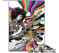 Psychedelic Guitarist Jigsaw Puzzles for Adults 1000 Piece, Challenging Difficult Deal As Gifts for The Whole Family (50x75cm)