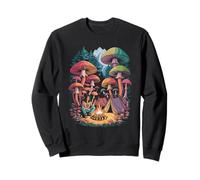 Psychedelic Hippie Mushrooms Hippie Fungi for Shroom Hunter Sweatshirt