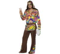 Psychedelic Hippy man 1970s