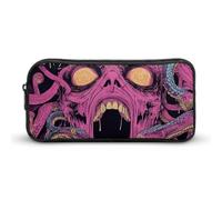 Psychedelic Horror Archives Snake Art Pencil Case Pen Box Stationery Bag Makeup Organizer Multifunctional Pouch Holder