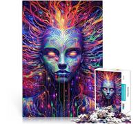 Psychedelic Human1000 Piece Jigsaws for Adults Puzzle Toys Educational Games Stress Relieving Enhance memory 38x26cm