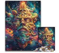 Psychedelic Humans 1000 Piece Jigsaw Puzzle Puzzles for Adults Interactive Family Game, Ideal, Family Activity Game 50x75CM/19.68x29.52inch